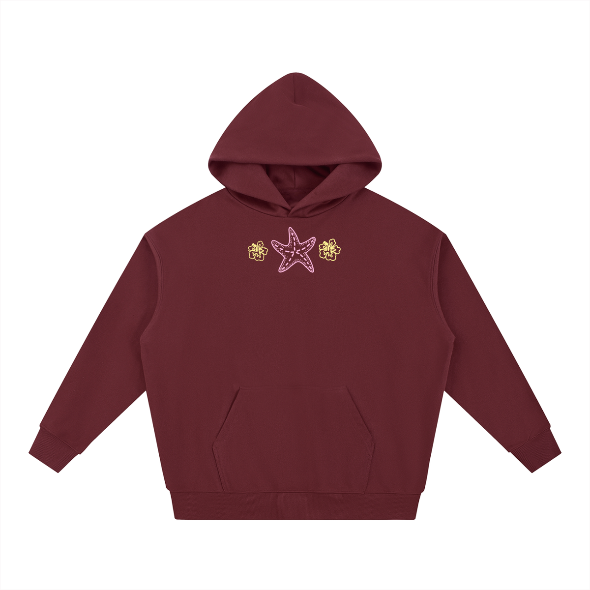 Beach days hoodie in sunset bonfire