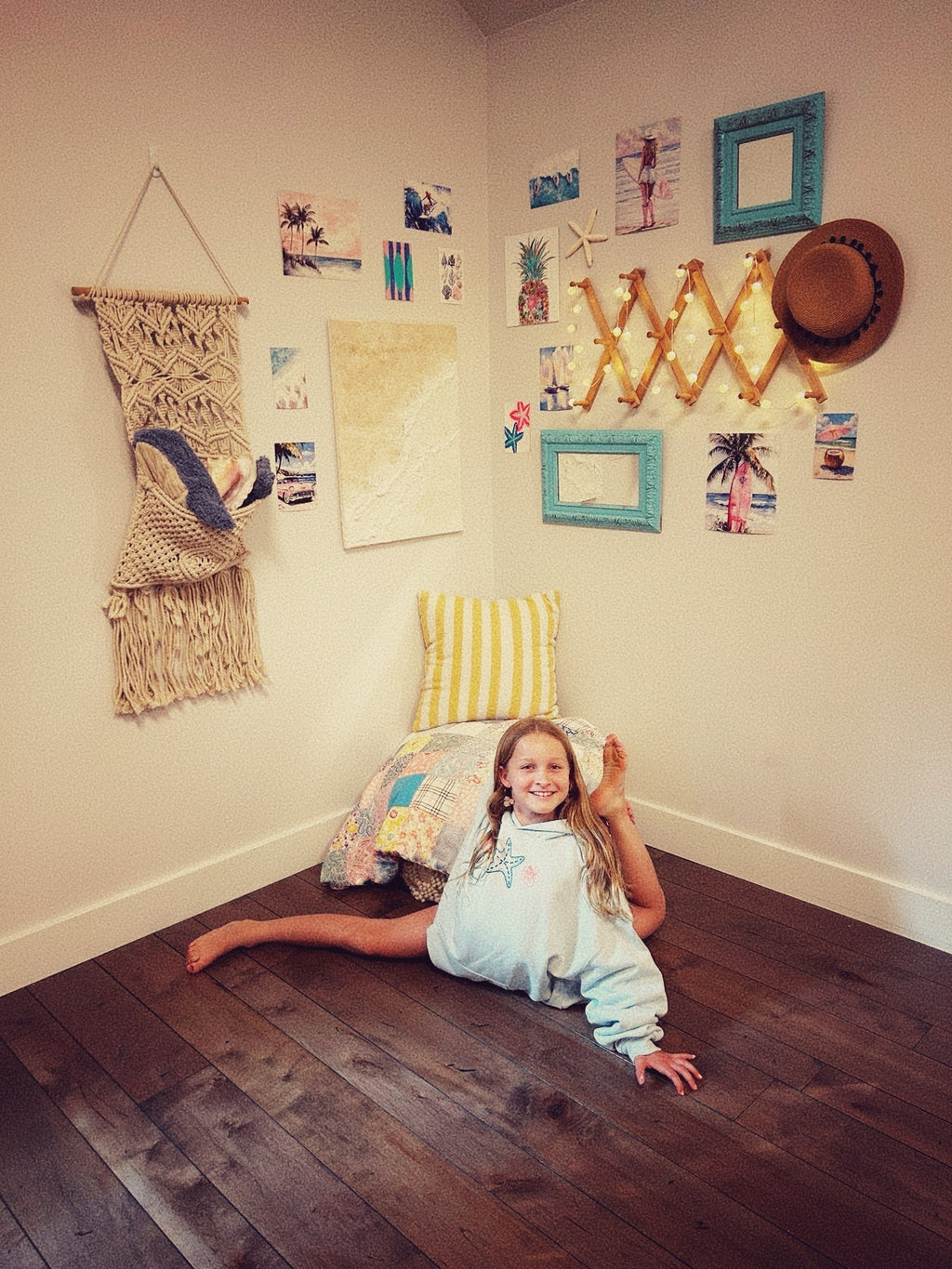 Beach days hoodie in sea breeze