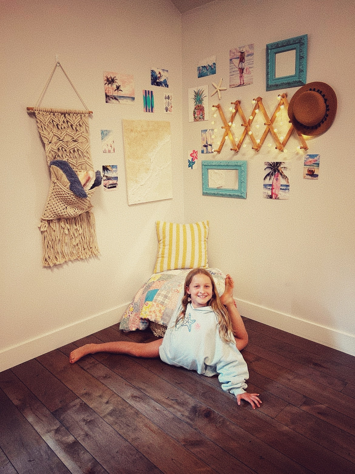 Beach days hoodie in sea breeze