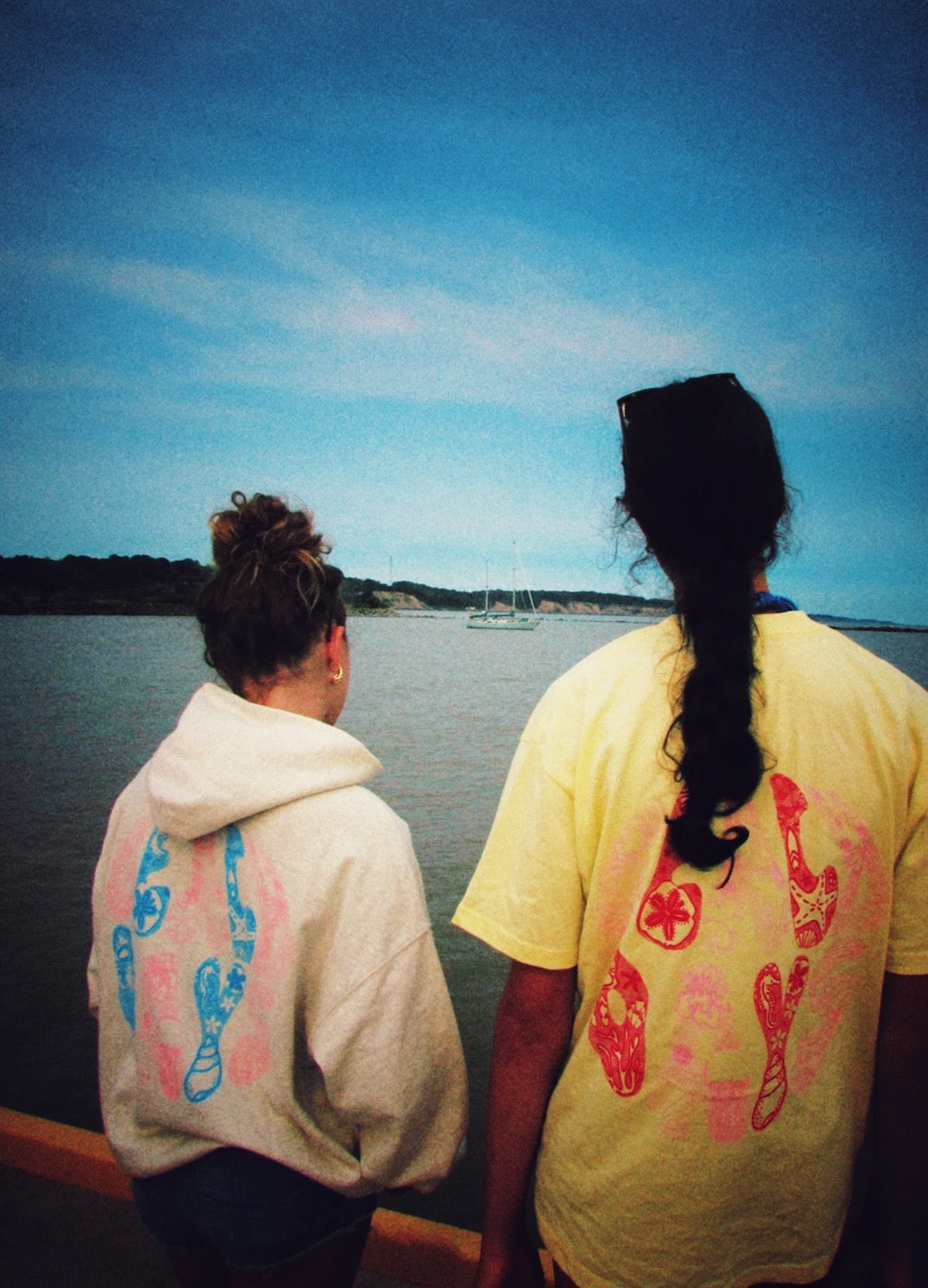 Beach days hoodie in cloudy paradise
