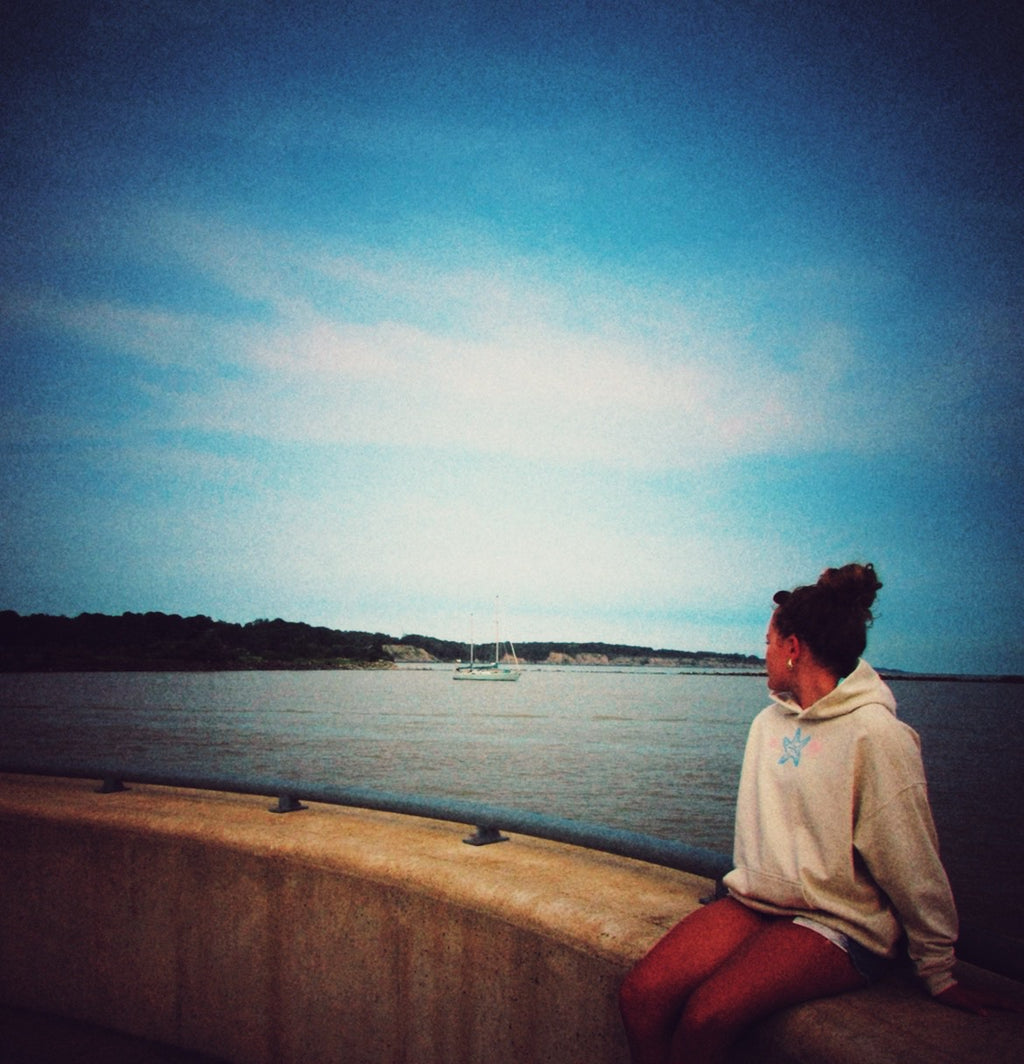 Beach days hoodie in cloudy paradise