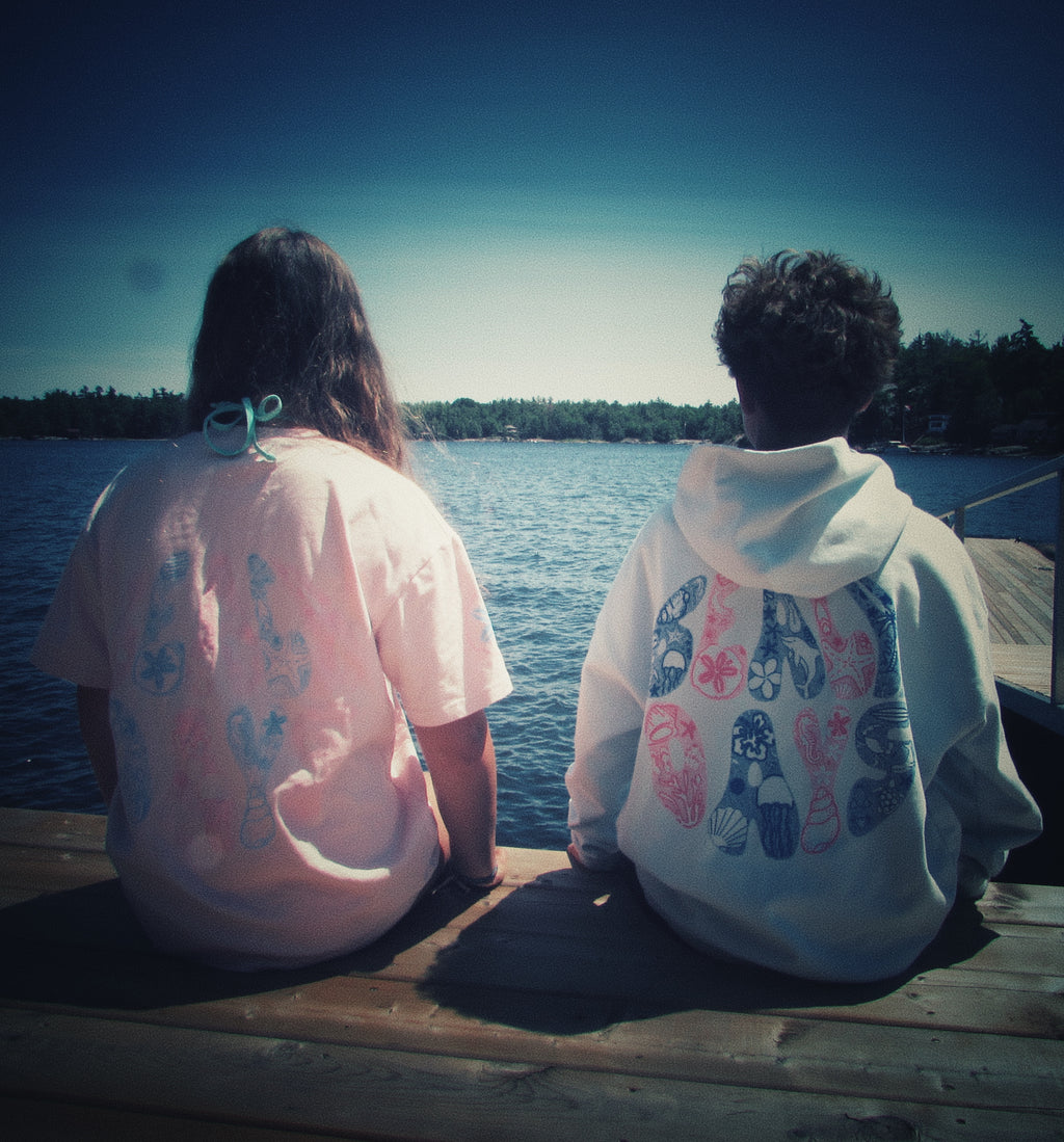 Beach days hoodie in sea breeze