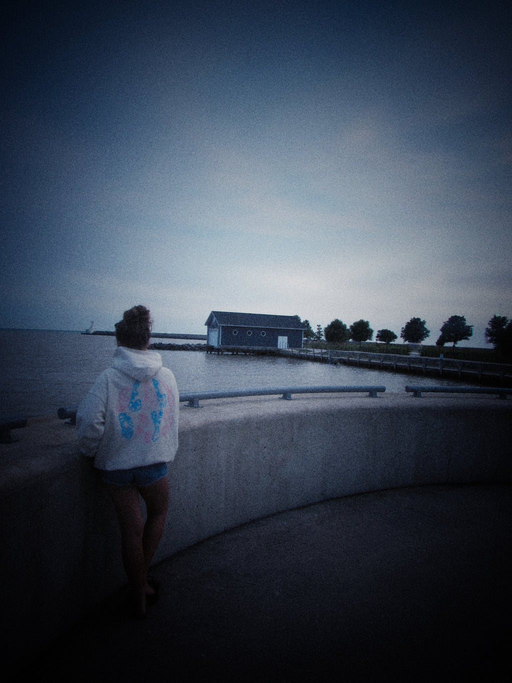 Beach days hoodie in cloudy paradise
