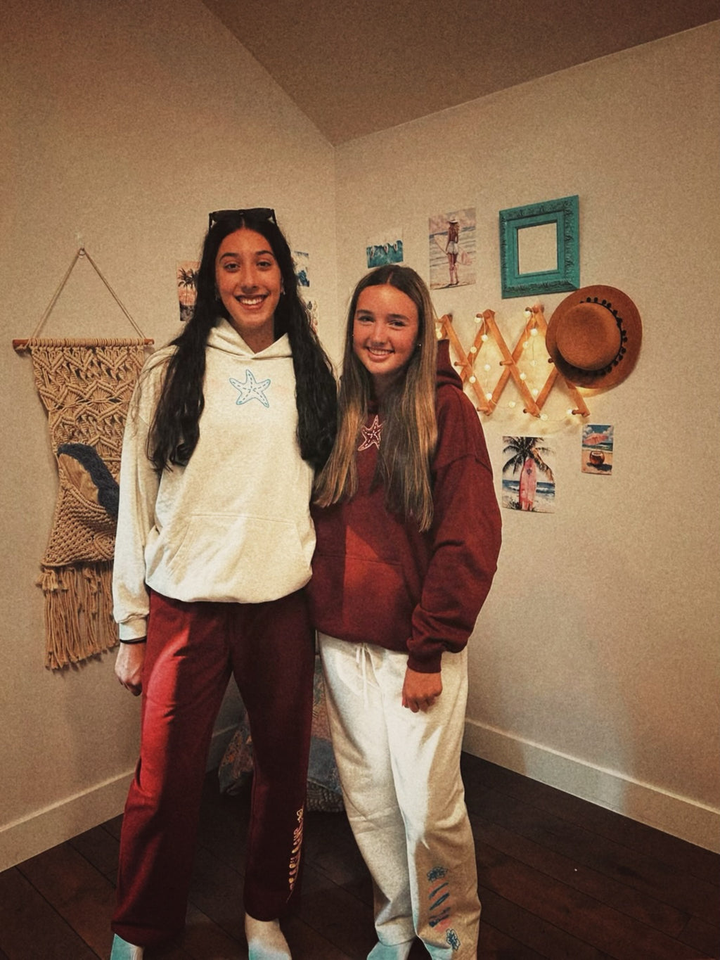 Beach days sweatpants in sunset bonfire