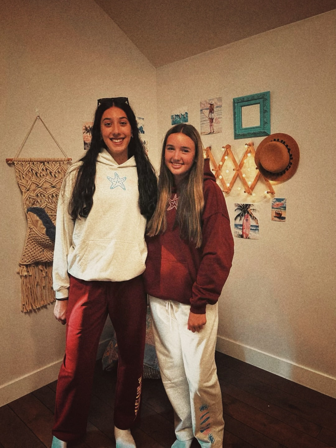Beach days sweatpants in sunset bonfire