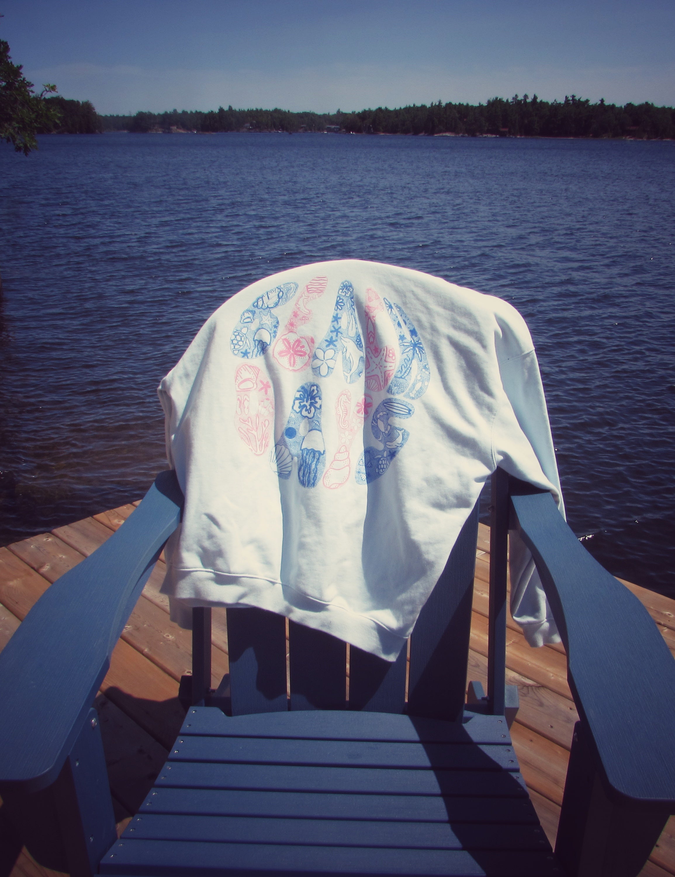 Beach days hoodie in sea breeze