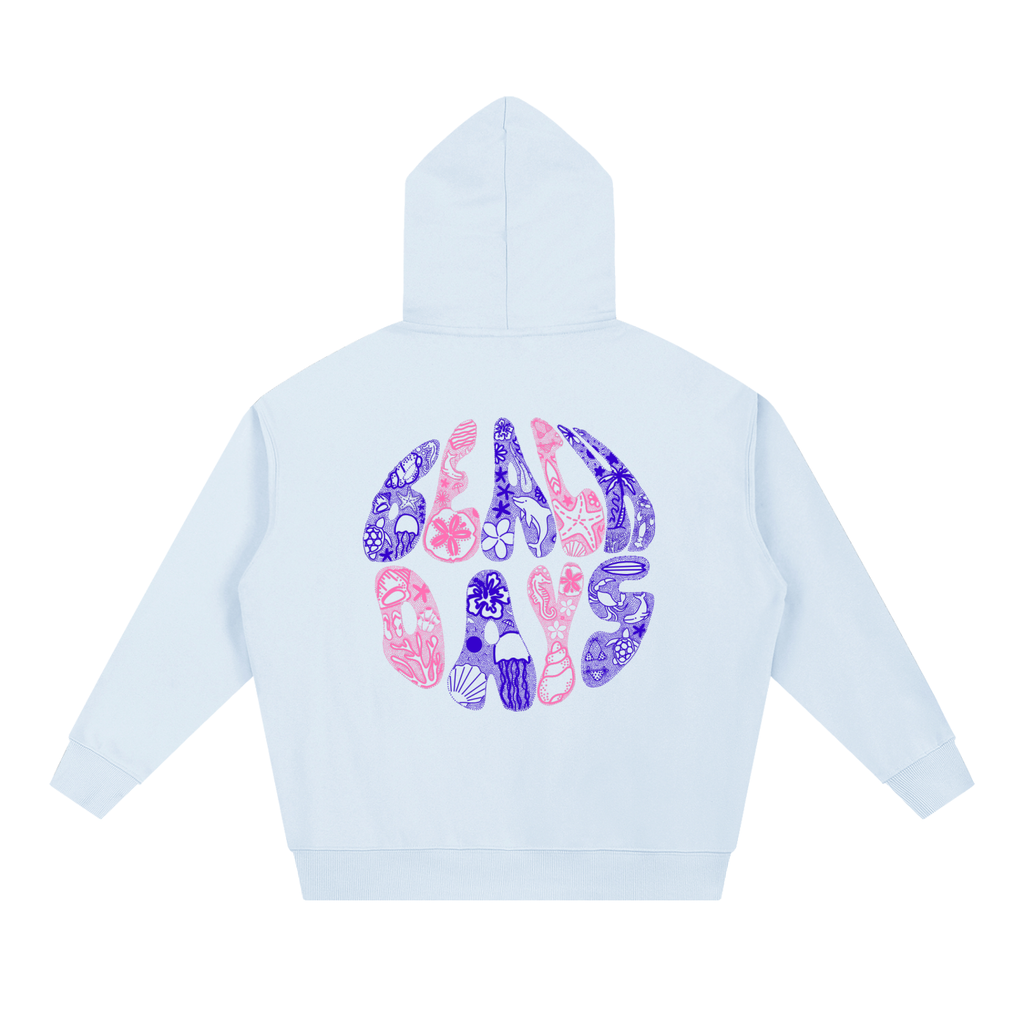 Beach days hoodie in sea breeze