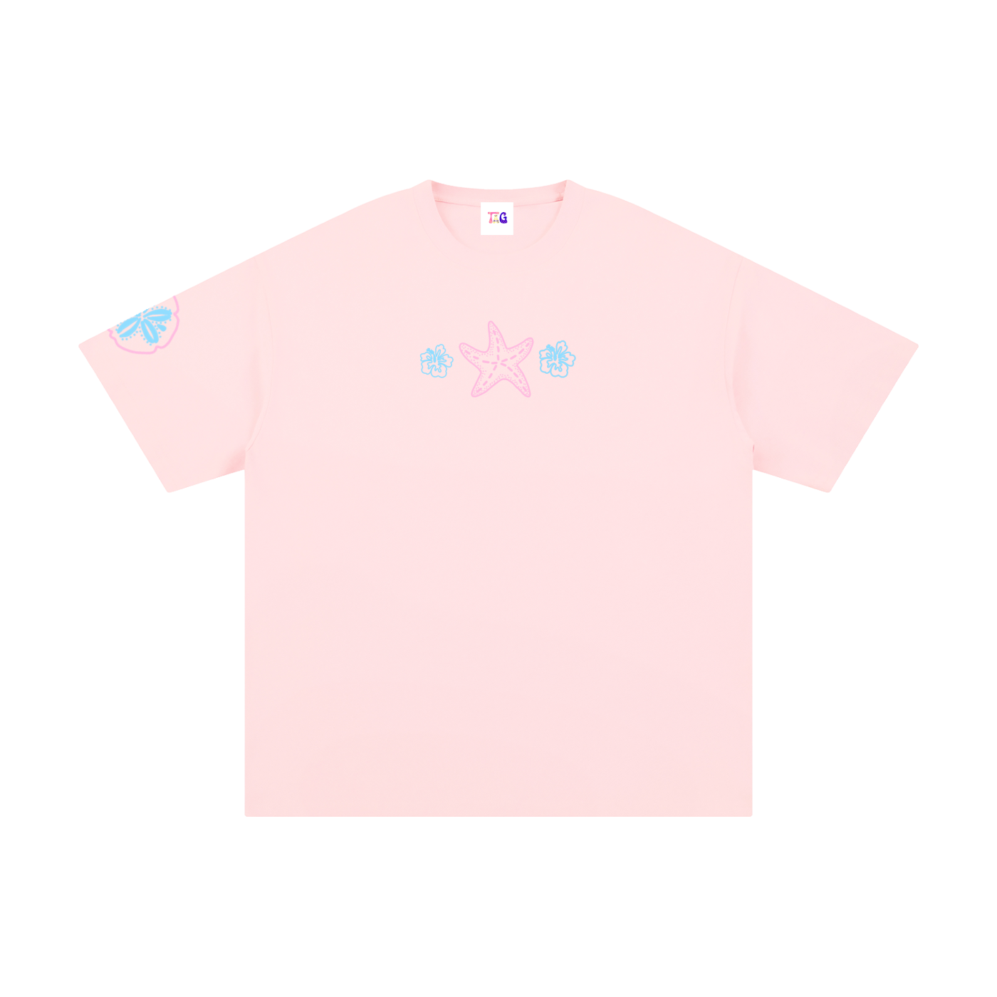 Beach days t-shirt in sweet hibiscus