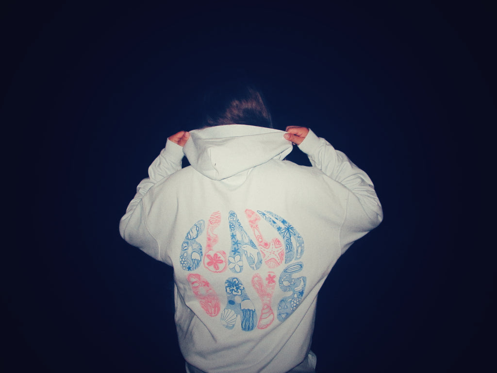 Beach days hoodie in sea breeze