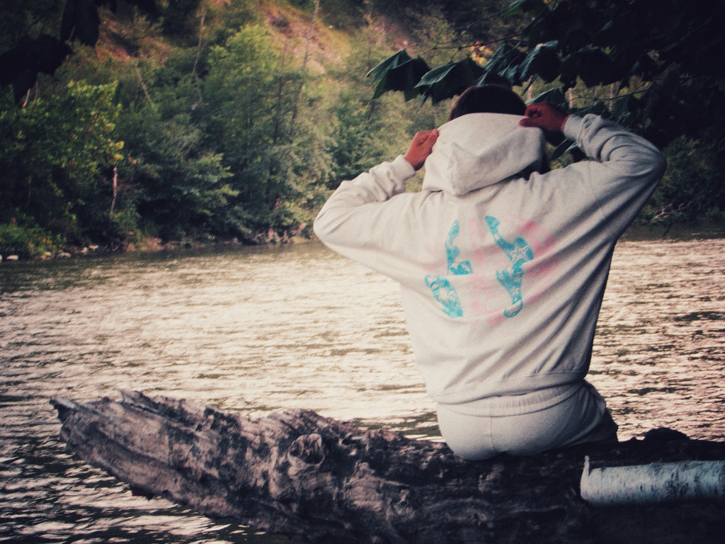 Beach days hoodie in cloudy paradise