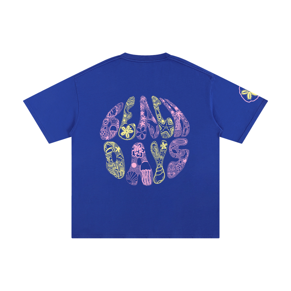 Beach days t-shirt in coastal lagoon